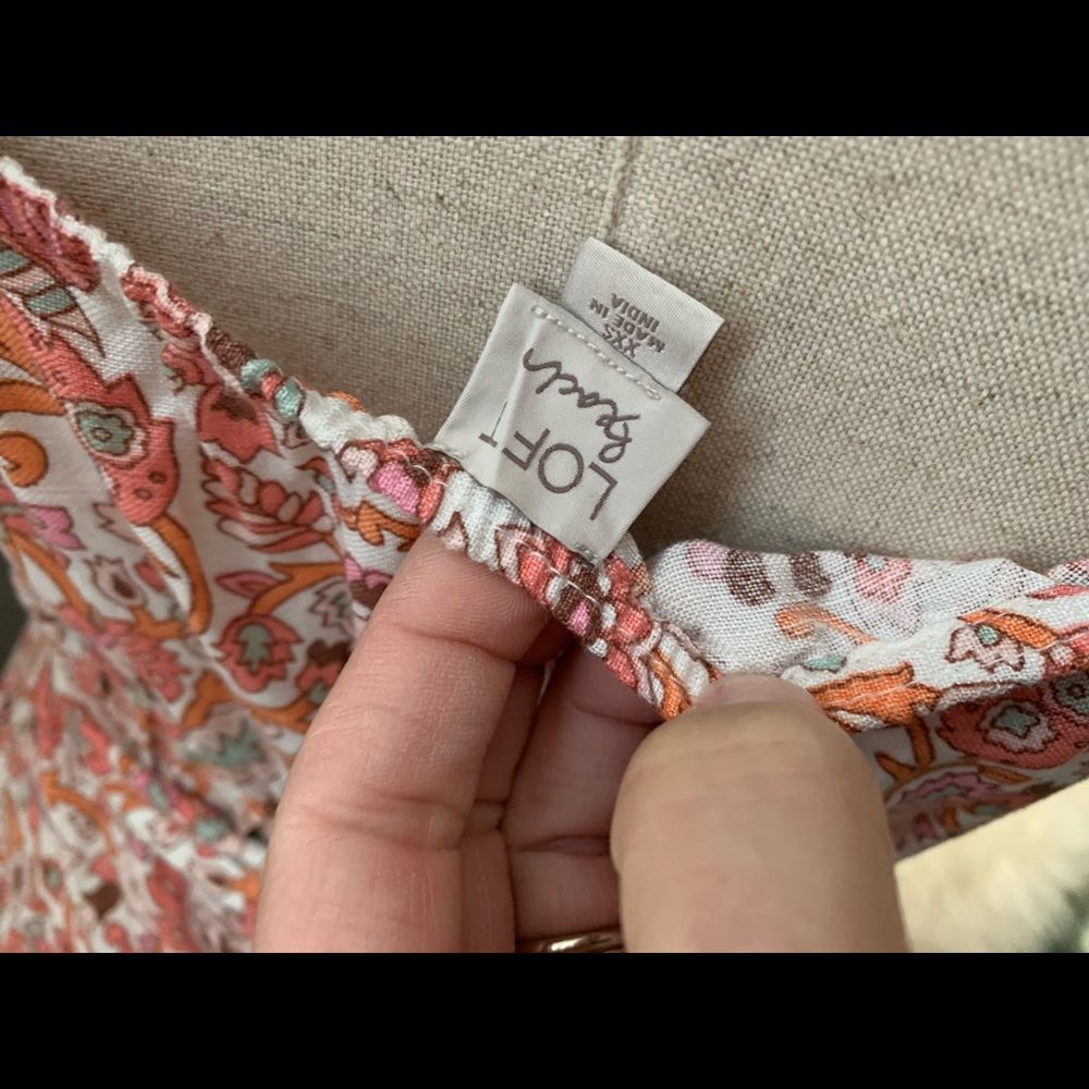 LOFT Beach XXS BOHO Pant Romper - Picture 5 of 6
